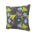 thumbnail image 2 of Wukai Geometric Premium Polyester Fleece Pillow Covers with Hidden Zipper Closure,Luxuriously Soft and Durable-24"x24", 2 of 7