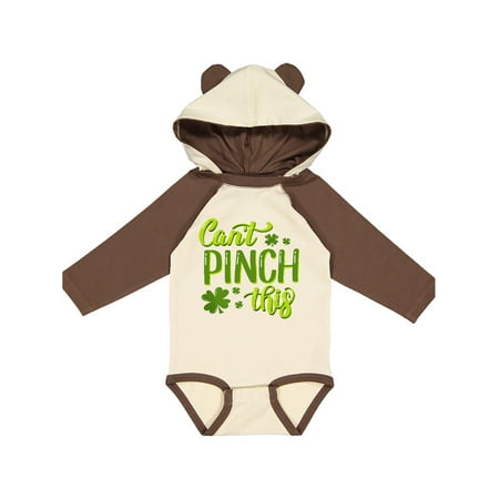 

Inktastic St. Patrick s Day Can t Pinch This Hand Lettering Gift Baby Boy or Baby Girl Long Sleeve Bodysuit