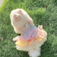thumbnail image 2 of Rainbow Butterfly Dog dresses for Small Dog girl Puppy Lace Tutu Princess Dress Cat outfit Pet Butterfly Costume for Kitten Chihuahua Yorkie Pomeranian, 2 of 6
