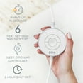 thumbnail image 4 of Pure Enrichment PureRadiance Luxury Heating Pad for Back, Neck, & Shoulder Pain Relief, Patented Design, Soft Faux Fur & Micromink, 6 Heat Settings, Machine Washable, 12”x24”(Cloud), 4 of 9