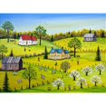 thumbnail image 3 of Mark, Sharon 24x19 Black Modern Framed Museum Art Print Titled - Apple Blossom Time, 3 of 5