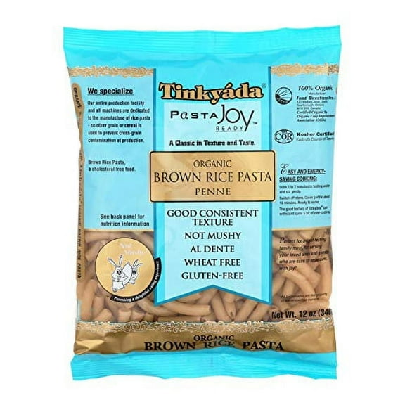 Tinkyada Organic  Rice Penne, 12-Ounce Packages (Pack of 12)
