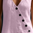 thumbnail image 4 of Jumpsuits for Women V Neck Sleeveless Wide Leg Jumpsuit Casual Long Rompers Pink XL, 4 of 7