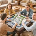 thumbnail image 7 of Ivory Blue Chinese Garden Mahjong Mat 31.5x31.5 Inch | Non-Slip And Noise Reduction Mah Jong Table Mat Cover with Carrying Bag For Mahjong Lovers, Poker, Board Games And Dominoes, 7 of 7