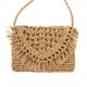 thumbnail image 2 of WDOplteas Bolso Hombro Con Borlas Cuerda Papel para Mujer Bolsos Con Solapa Mensajero Playa para Niña (marrón), 2 of 7