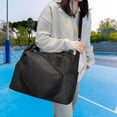 thumbnail image 1 of Bolsa de raqueta de pickleball bolsita para pickleball separación seca y húmeda para hombres mujeres ligeras con bolso de correa de hombro ajustable Negro, 1 of 8