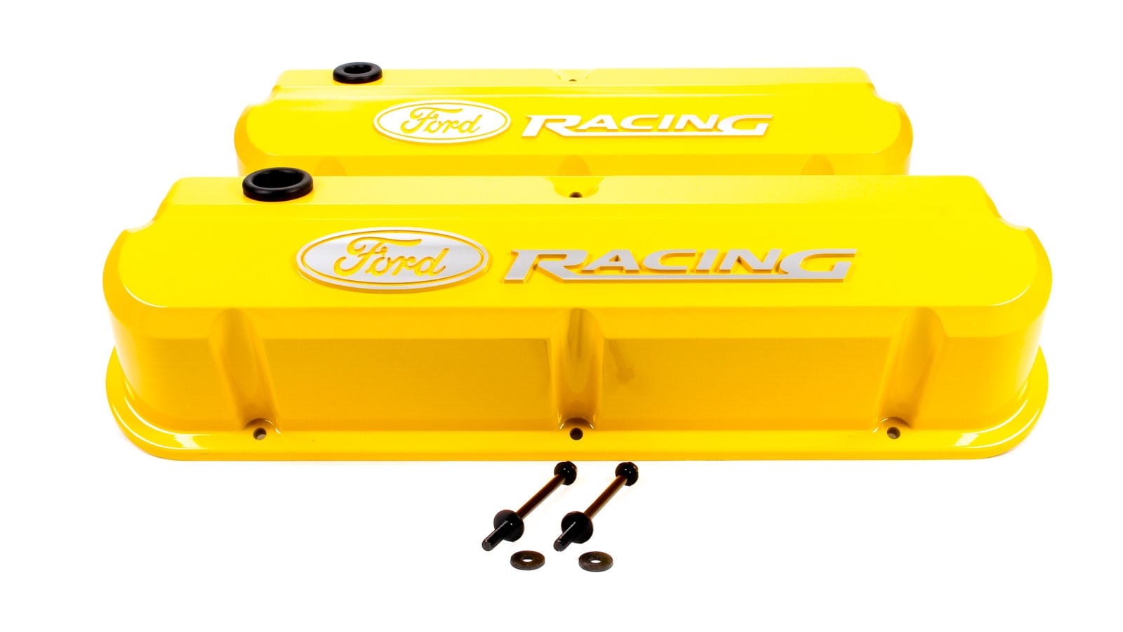 Proform Ford Racing Valve Covers Slant Edge Yellow