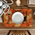 thumbnail image 2 of Sm:)e Black Cat Pumpkin Fall Placemats Set of 4, 12x18 Inch ,Seasonal Halloween Thanksgiving Holiday Table Mats for Party Kitchen Dining Decoration, 2 of 6
