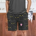 thumbnail image 7 of Cute Black Cats Pajama shorts Mens Lounge Sleep Shorts Super Soft Men Pajama Bottoms with Drawstring & Pockets, 7 of 7