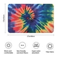 thumbnail image 3 of Colorful Tie Dye Pattern Bathroom Rugs Mat,Non Slip Microfiber Bathroom Rug,Rubber Backing,Soft Bathroom Mats for Bathroom Floor,Tub and Shower,17x27in(43x68cm), 3 of 5
