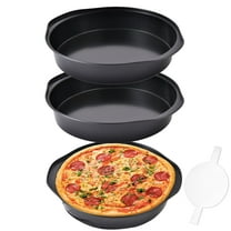 GIRACOA 8-Inch Round Cake Pan Set – 3PCS Nonstick Baking Pans with 150 PCS Parchment Paper, Dishwasher Safe