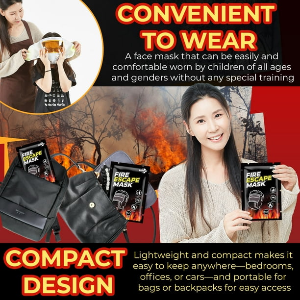 Emergency Fire Escape Smoke Face Mask – Home Essentials For