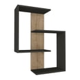 thumbnail image 5 of DORPEK, Wall Mounted Wall Shelf, 4- Tier Floating Shelf, Rectangular Storage Shelf, Corpus Wall Shelf  Anthracite - Sapphire, Modern Shelving Unit, 1 Package, 5 of 7