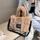 thumbnail image 2 of Bolso de mano grande de piel sintética de diseñador para mujer, bolso de lujo de felpa suave, bolso de hombro de compras esponjoso, cartera cálida de invierno xuanjing  unisex, 2 of 2