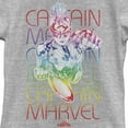 thumbnail image 2 of Girl's Marvel Captain Marvel Rainbow Kree  Graphic Tee Athletic Heather X Large, 2 of 5