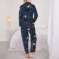 thumbnail image 3 of Pajama Sets for Women 2 Pcs, Dachshund Dog Puppy No.1032 Button Down Long Sleeve Sleepwear Lounge PJ Sets, 3 of 6
