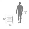 thumbnail image 5 of Cterwk 2 Drawer Nightstand with Open Shelf and Handle, White, 5 of 8