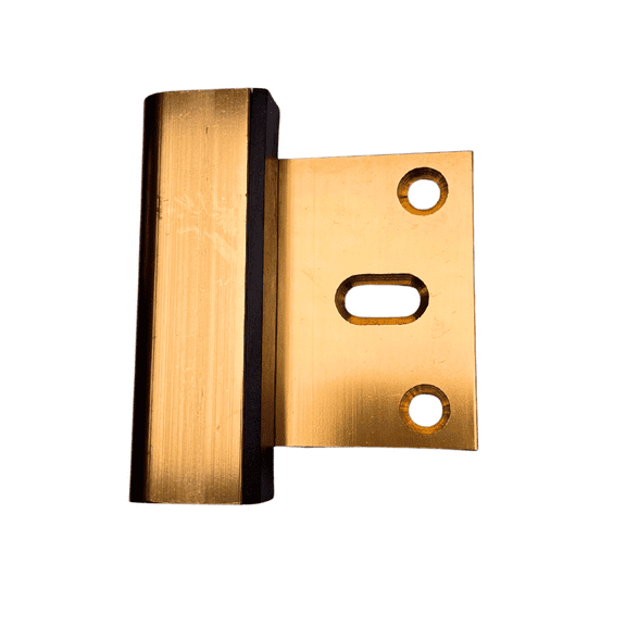 Cardinal Gates Door Guardian Home Security Door Reinforcement Lock for Inward Swinging Doors - Child Proof Lock Front Door - Extra Lock for Home from Inside - USA Based - Brass