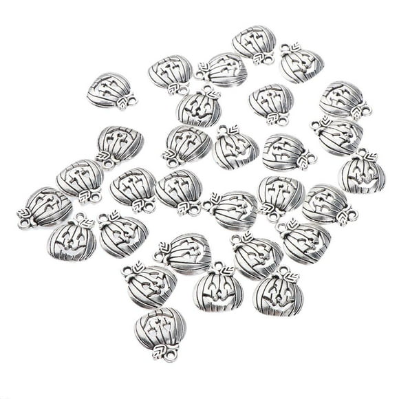 50pcs Forma De Calabaza Colgante Para Decoración Accesorio De Fabricación De Abalorios Y Bisutería Plata antigua