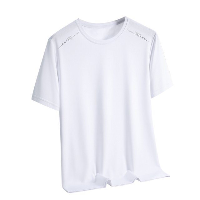 Camiseta Transpirable Delgada de los Hombres, Verano Suelto Ajuste Mitad de Manga Casual Top para el Aire Libre Y el Uso Diario, Camiseta de Moda Ligera