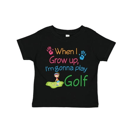 

Inktastic Golfing Girls Future Golfer Gift Toddler Toddler Girl T-Shirt