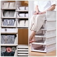 thumbnail image 3 of 2PCS Stackable Clothes Storage Boxes with Built-in Clothes Rack for Drawer Organization and Efficient Space Saving, 3 of 6