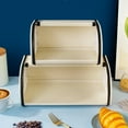 TUMALL Multipurpose Bread Box Practical with Lid Ornament for