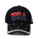 thumbnail image 1 of Gorra de béisbol de algodón con bordado de EE. UU., para adultos, 1 of 4
