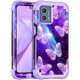 thumbnail image 1 of wonima11 Casetego Compatible with Moto G 5G 2023 Case,Three Layer Heavy Duty Shockproof Full Body Rugged Hard PC+Soft TPU Bumper Protective Women Girls Cover Case for Motorola Moto G 5G 2023,Butterfly, 1 of 1