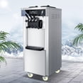 LEEVOT Commercial Ice Cream Maker Soft Serve Ice Cream Machine