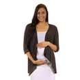 thumbnail image 2 of Women's Maternity 3/4-sleeve Open Shrug, 2 of 8