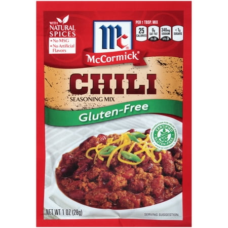 (4 Pack) McCormick Gluten Free Chili Seasoning Mix, 1