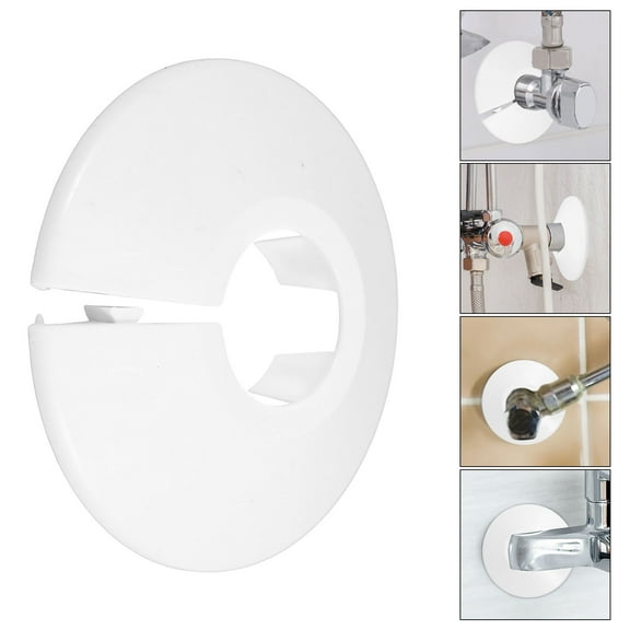 MLINS 10pcs Pipe Cover Plate Bathroom Decor Plastic Plumbing Fitting Toilet Pipe Cover Plate Pipe Cover Decoration Toilet Flange Cover