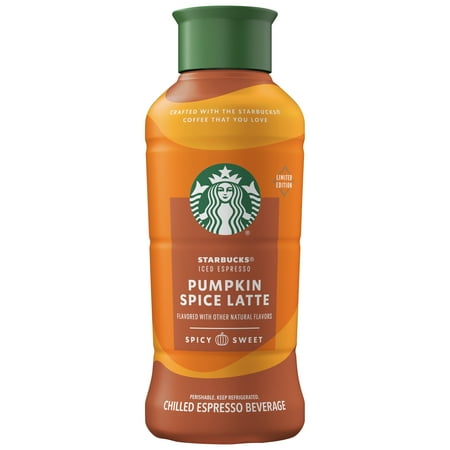 Starbucks Iced Coffee, Pumpkin Spice with Cow Milk, 40oz Bottle