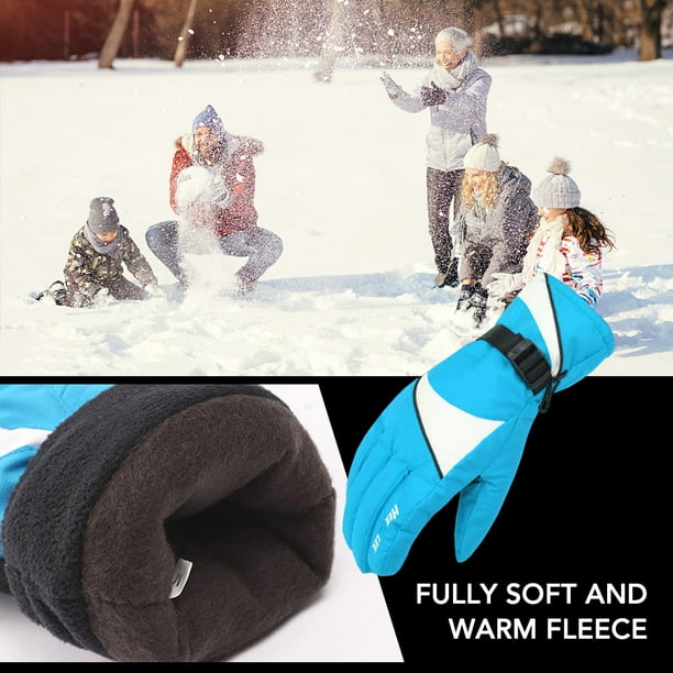 1 paire de femmes gants de ski de snowboard d'hiver Gants de ski avec  fonction d'écran tactile Gants de neige chaude thermique antidérapante Gant  imperméable à l'eau