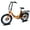 Orange, variant on Zukka Electric Bike 20" for Adults 500W Motor 48V 10AH Removable Battery Fat Tire Foldable 7-Speed UL2849 Black
