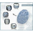 thumbnail image 5 of Soft Microfiber Bathroom Toilet Lid Cover, Machine Washable Seat Covers, 18x18, Stays in Place Rubber Backing, Fits Most Round, Elongated and Oblong Lids, Home Decor Accessories, Blue, 5 of 8