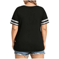 thumbnail image 7 of Perfectbot Women's Plus Size Summer Tops V Neck Short Sleeve Breathable Loose Fit Tunic Blouse S-5X, 7 of 7