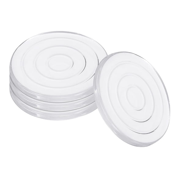 4 Pack Non Slip Furniture Pads, 1.57" Round Self Adhesive Anti Slip Furniture Pads Transparent Floor Protectors Bed Stopper for Chairs, Tables, Sofas to Prevent Sliding