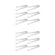 thumbnail image 2 of Matsuzay Juego de 6 pinzas para hielo de acero inoxidable, sin olor, fácil de almacenar, ahorra tiempo y esfuerzo, Clip de cocina, buen 15cm 2Conjunto, 2 of 6