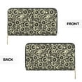 thumbnail image 3 of Leather Thin Slim Wallets for Women Men - Bike Fancy Pattern Clutch Card Wallet for Women Men with Zipper, 3 of 7