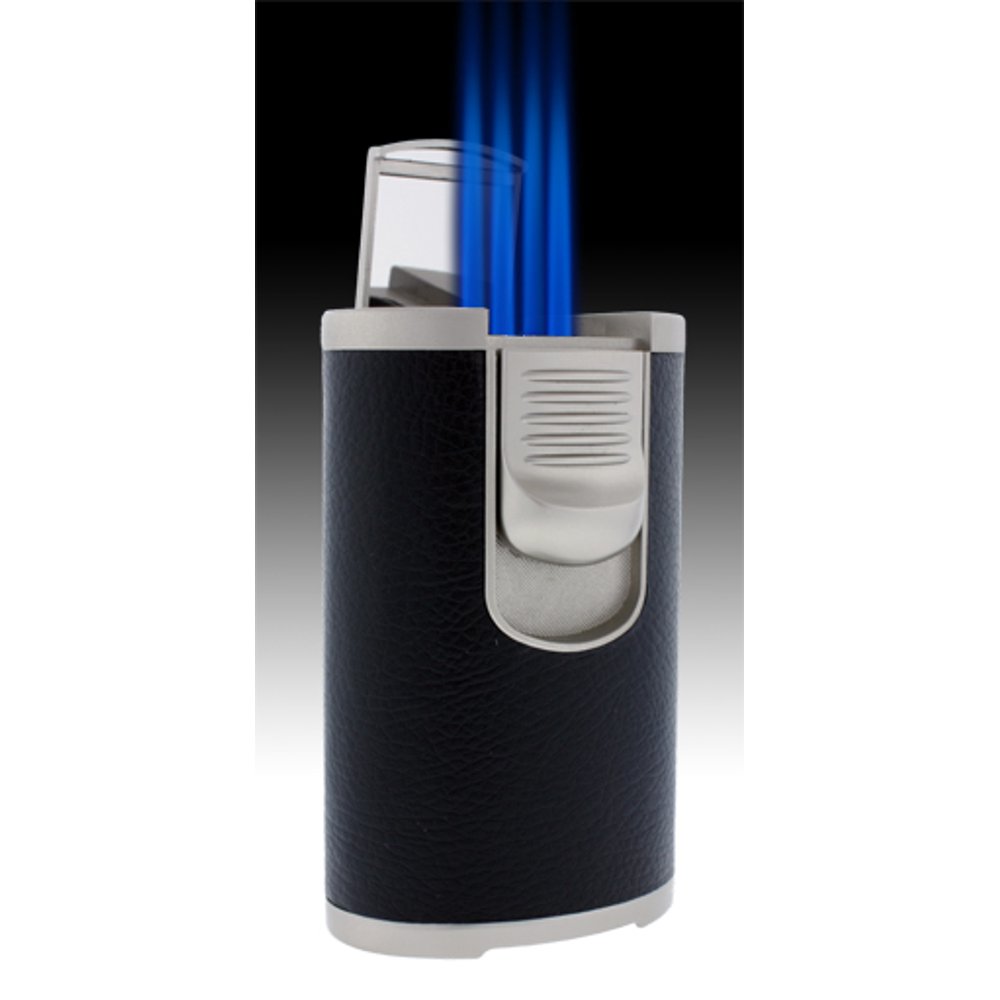 Jetline DT101 Large Quad Jet Torch Flame Cigarette Cigar Table Lighter