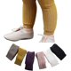 thumbnail image 2 of Paquete de 6 polainas tobilleras tejidas con cable para bebé, pantalones, medias ajustadas de invierno sin pies para niñas, 2 of 4