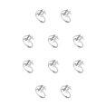 thumbnail image 2 of Anillo de rama de hoja Qarigey para mujer Aleación de Zinc Oro Plata 10piezas, 2 of 6