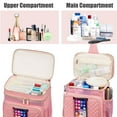 thumbnail image 4 of Large Toiletry Bag for Women Men,Bathroom Bag,Water Resistant Portable Shower Caddy for College Dorm,Hanging Toiletry Bags for Traveling,Gym Camping Cruise Ship Travel Essentials Shower Bag, 4 of 5