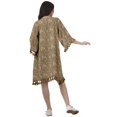 thumbnail image 5 of Moomaya Moss Georgette Printed Shrug Beach Cloth 3/4 Sleeve Cardigans For Women, 5 of 6