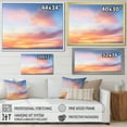 thumbnail image 4 of Designart "Skies Like Cotton Candy III" Landscapes Framed Wall Art Decor - Traditional Pink Sky Bedroom Framed Canvas Wall Art, 4 of 6