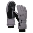 thumbnail image 2 of Kids Waterproof 3M Thinsulate Winter Zippered Snowboard Ski Gloves M, 2 of 4
