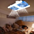 thumbnail image 4 of Rewenti -Fan Led Ceiling Fan Light with E27 Base Remote Control Adjustable Angle Quiet Ceiling Lamp for Home, 4 of 5