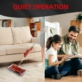 thumbnail image 2 of CATGOOD Cordless Rechargeable Floor Sweeper, Manual Floor Sweeper Lightweight Floor Cleaner with Low Profile Body to Reach Under Furniture, Red, 2 of 12